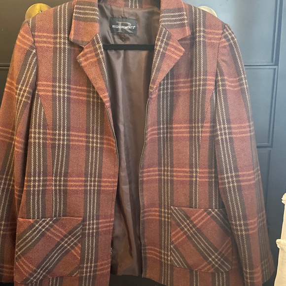 Oversized Plaid Blazer - Picture 3 of 6
